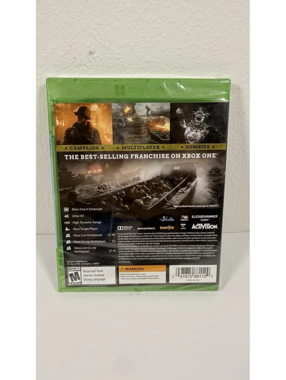 Call of Duty: WWII (Microsoft Xbox One) - Brand New in Factory Seal!